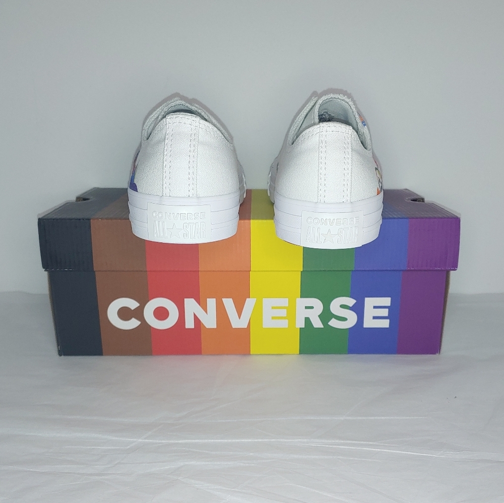 Converse pride abstract white low tops - Picture 4 of 16